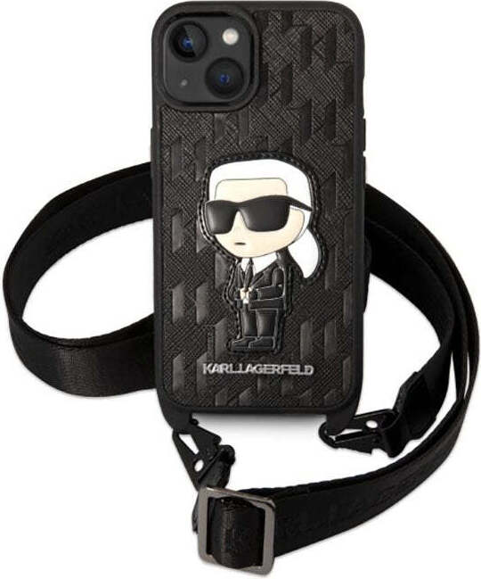 Custodia Rigida Karl Lagerfeld Monogram Ikonik Patch Per IPhone 14 Da 6,1