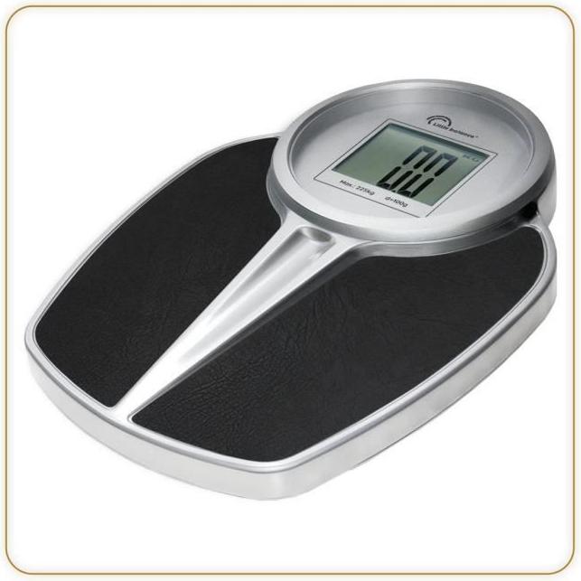Personenwaage - LITTLE BALANCE - 8327 - PRO M 225 - Elektronische Waage - 225 kg / 1 kg - Schwarz / Silber LIT3760240783275