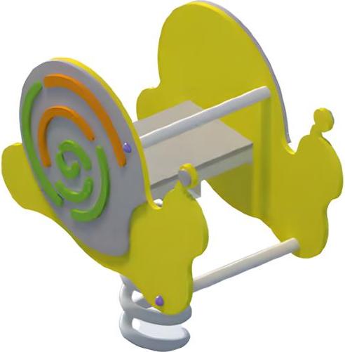 AEA Schaukelwippe Wippgerät Wippe Schwingwippe Kinderwippe Spielplatz Schnecke