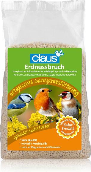 Claus Erdnussbruch - Gemahlene Erdnüsse für alle Vögel 750g