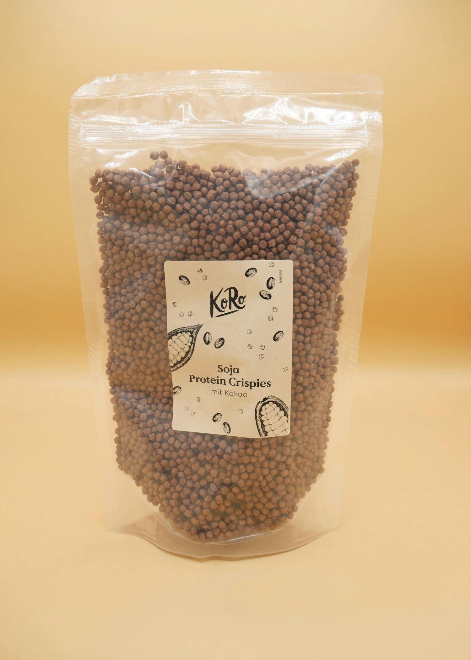 KoRo | Soja Protein Crispies mit Kakao und 58 % Protein 250 g