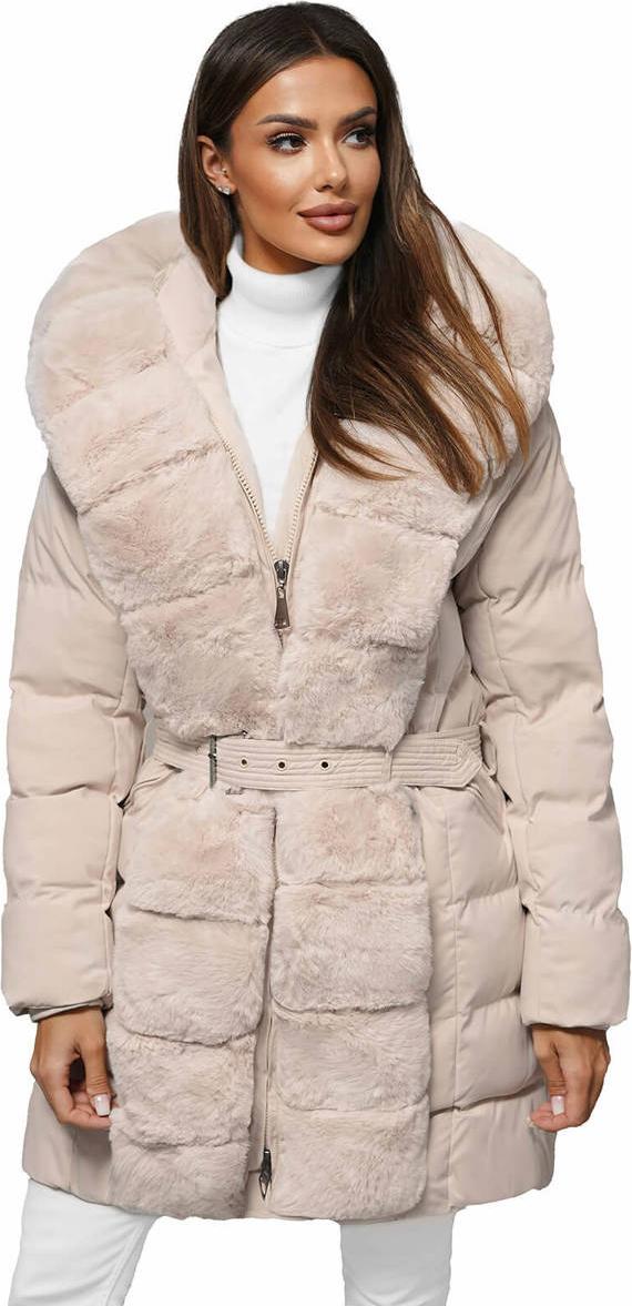 Damen Winterjacke Ecru OZONEE JS/5M3156/254 L