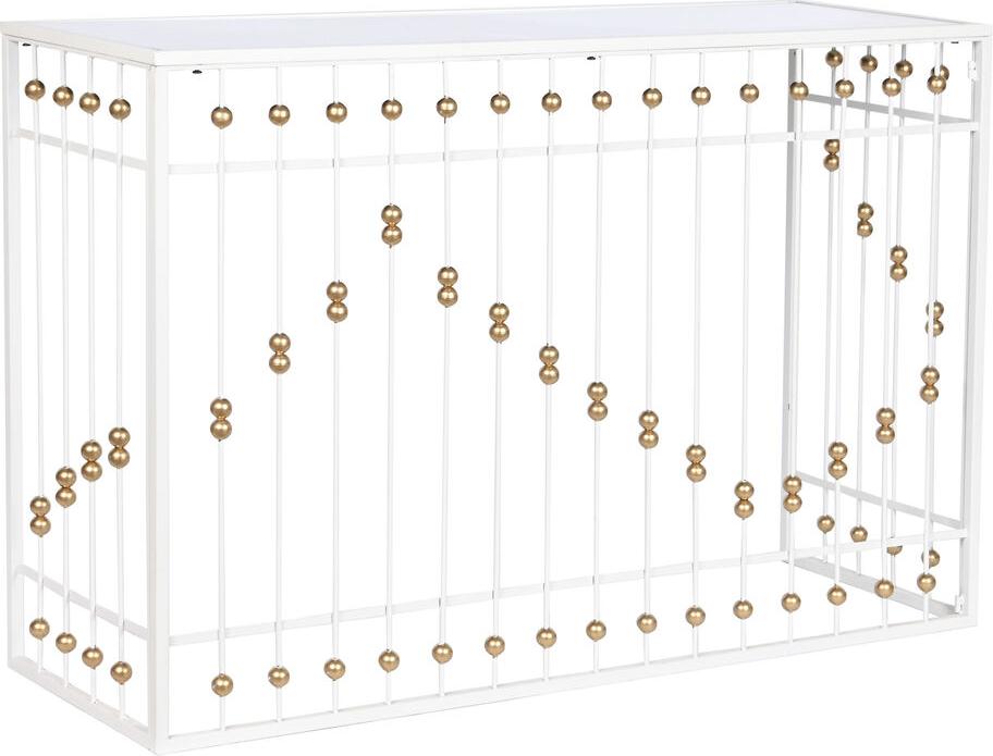 Eingangsbereich Home ESPRIT Weiß Gold 120 x 40 x 80 cm S3053756