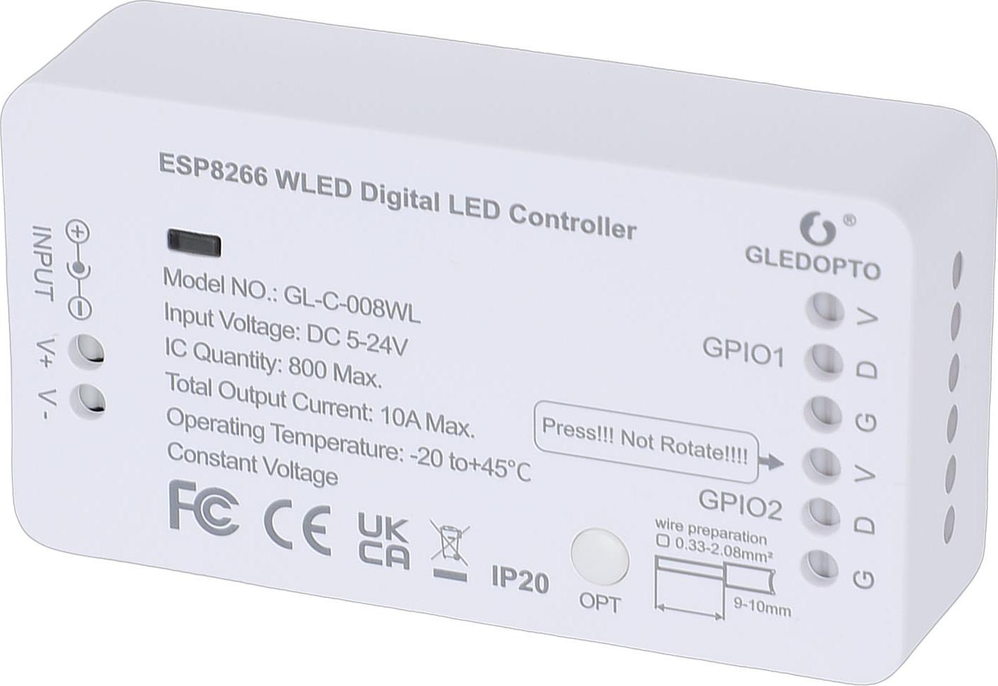 KKmoon LED Strip Controller Over 100 Dynamic Lighting Effect WiFi APP Control Music Sync LED Controller with Mic K_1013250123911_260124_42869