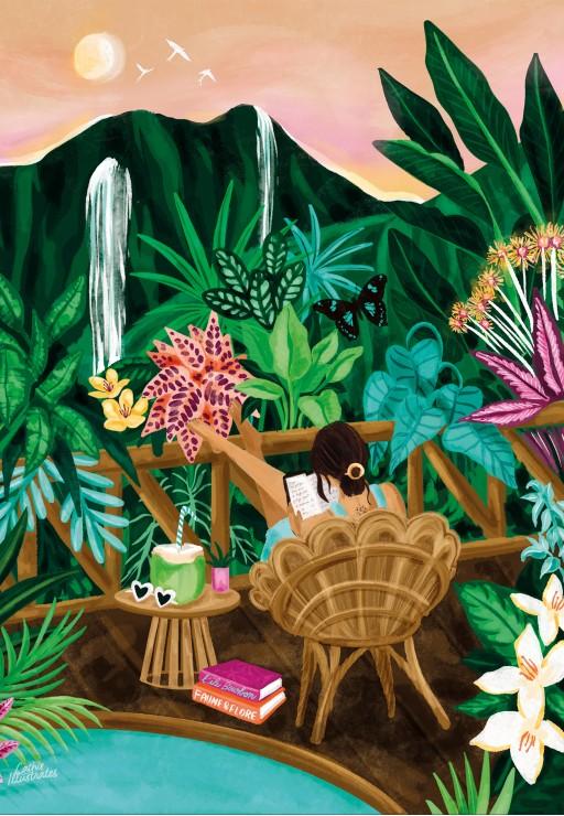 Pieces & Peace Puzzle tropischer Urlaubsspaß - 1000 Teile 00234