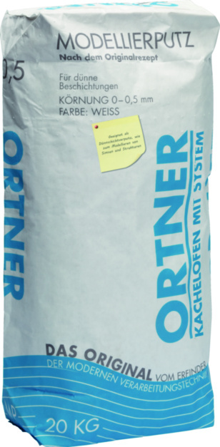 Kamin-Laden Modellierputz Verputzmörtel fein weiß 20kg Sack KL10910