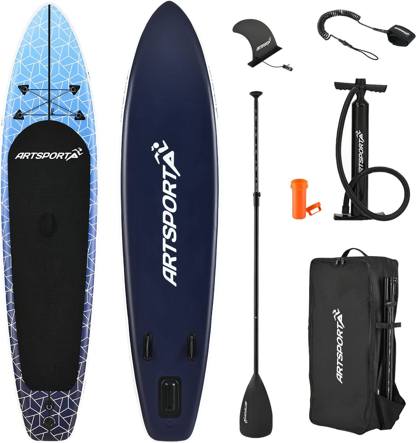 Paddleboard Beach Rocker 24431, kompletný set, s pádlom, taškou a príslušenstvom, 320 x 76,5 cm