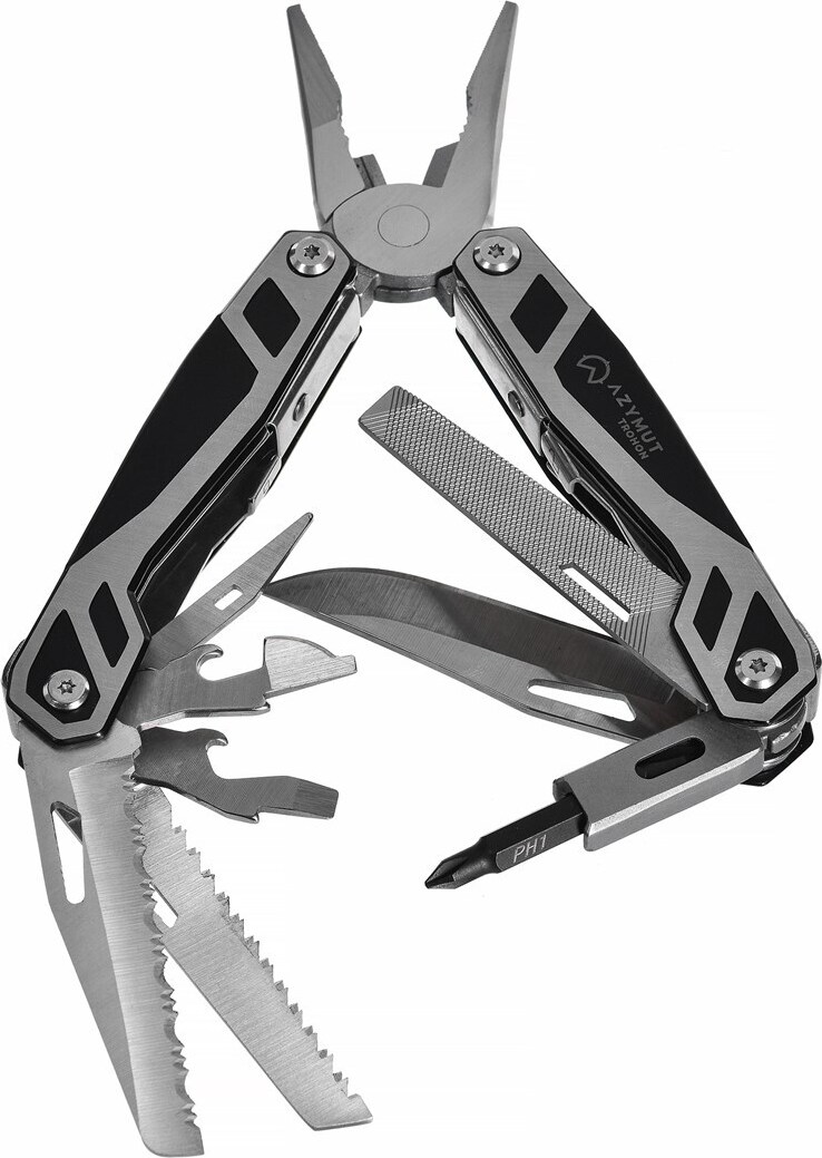 Multitool AZYMUT Trohon - 12 Werkzeuge + 8 Bits + Holster (H-P2010121)