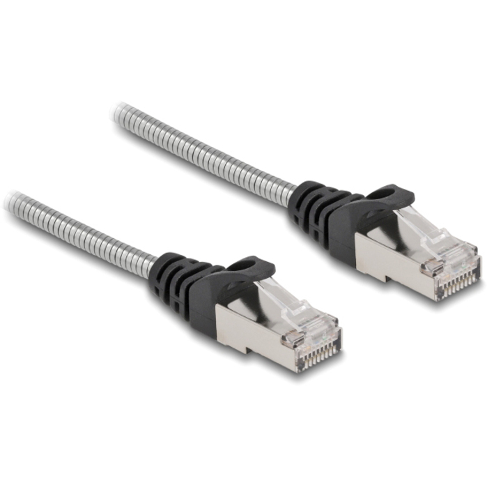 DELOCK RJ45 Kabel Cat.6A U/FTP mit Metallmantel 1 m 80108
