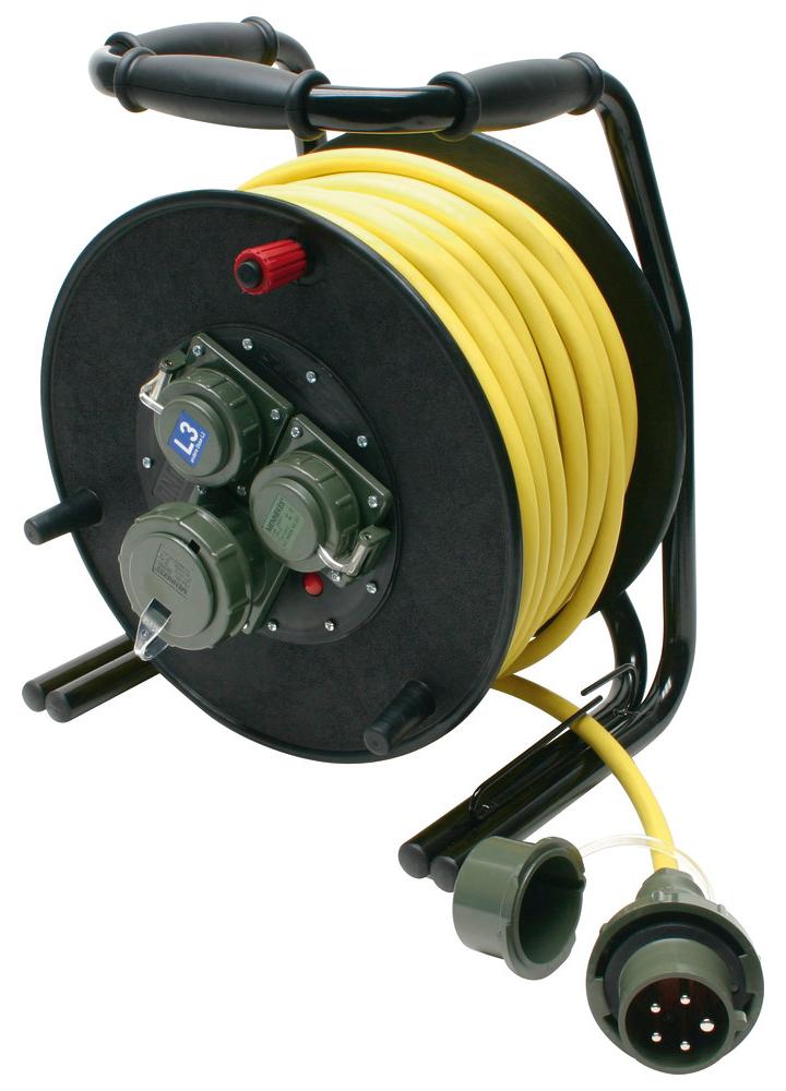 Dönges Leitungsroller THW 230 V/400 V, 16 A, L3/L2 (THW Energieverteiler)