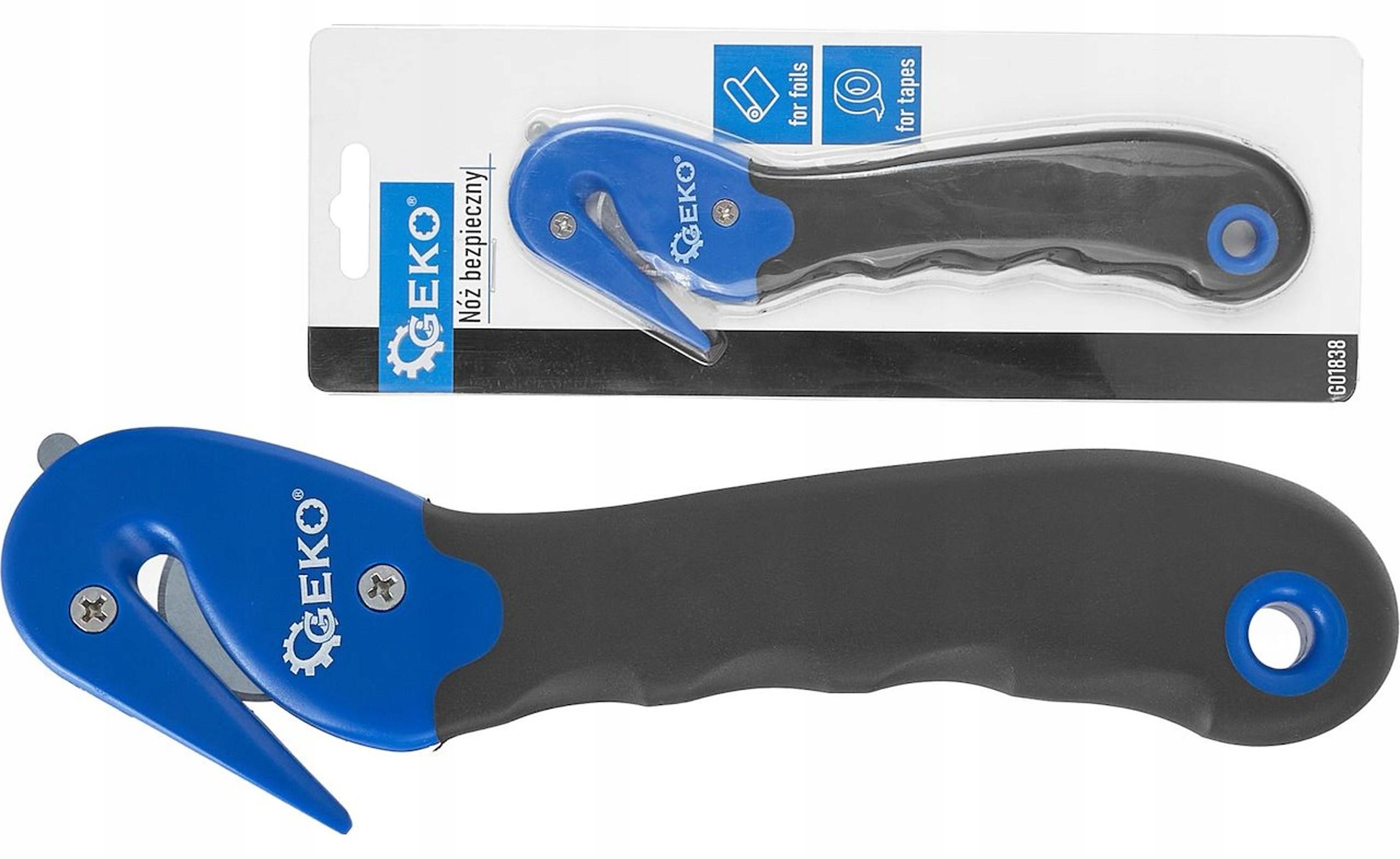 GEKO G01838 Sicherheitsmesser für Verpackungsbänder und -folien