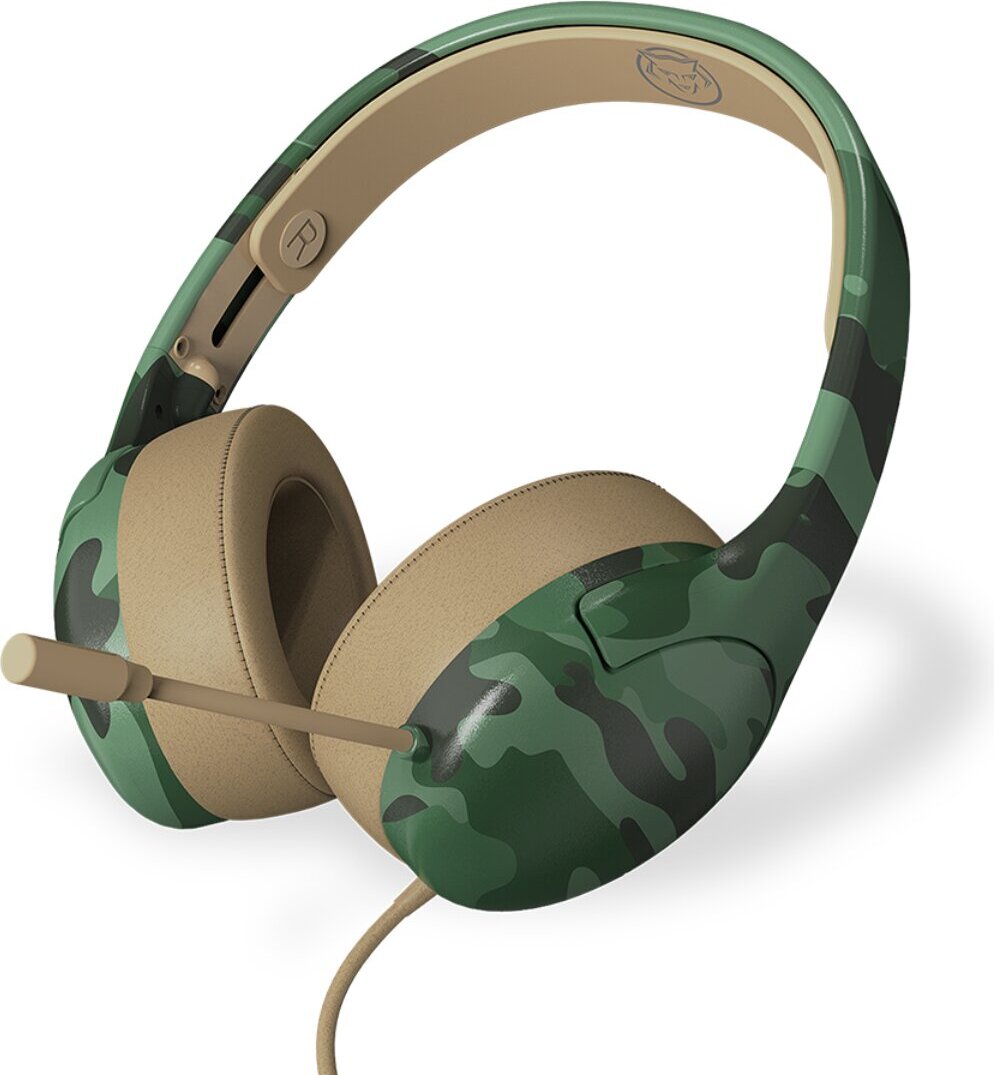 Qware Gaming Headset New Orleans Flexibles Mikrofon & starke Soundqualität für Gamer Grün Tarnung PRX-90-Grün Tarnung