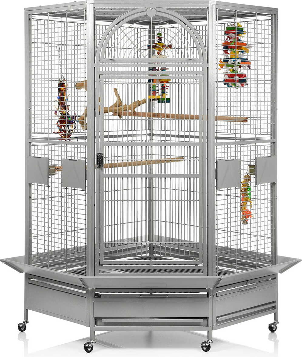 Montana Cages Montana Denver Eckleuchte Papageienkäfig für große Papageien K39401