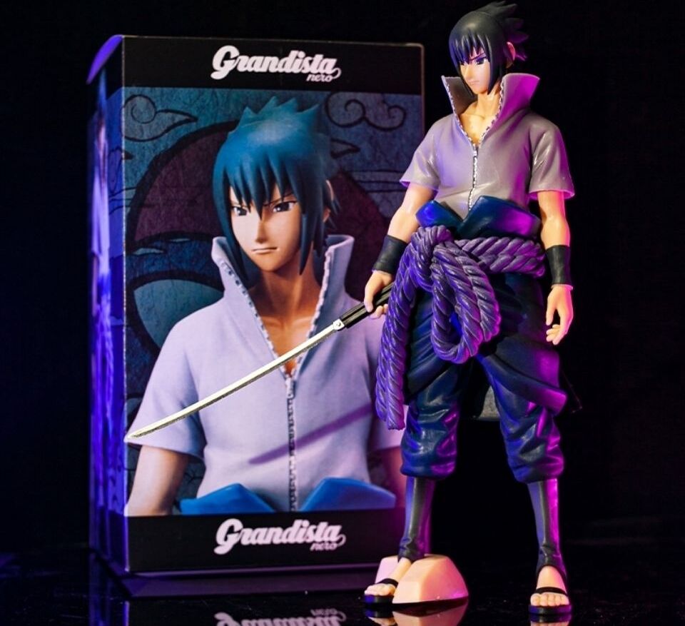 Exlene Naruto Shippuden Anime Action Figur Uchiha Sasuke Modell Formen Statue Sammlerstücke für Kinder