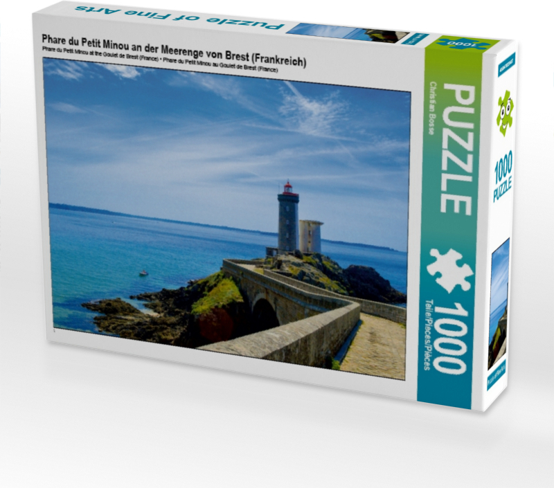 Calvendo Phare du Petit Minou an der Meerenge von Brest (Frankreich) 1000 Teile Puzzle quer 640x480mm, Bosse Christian; 7412821