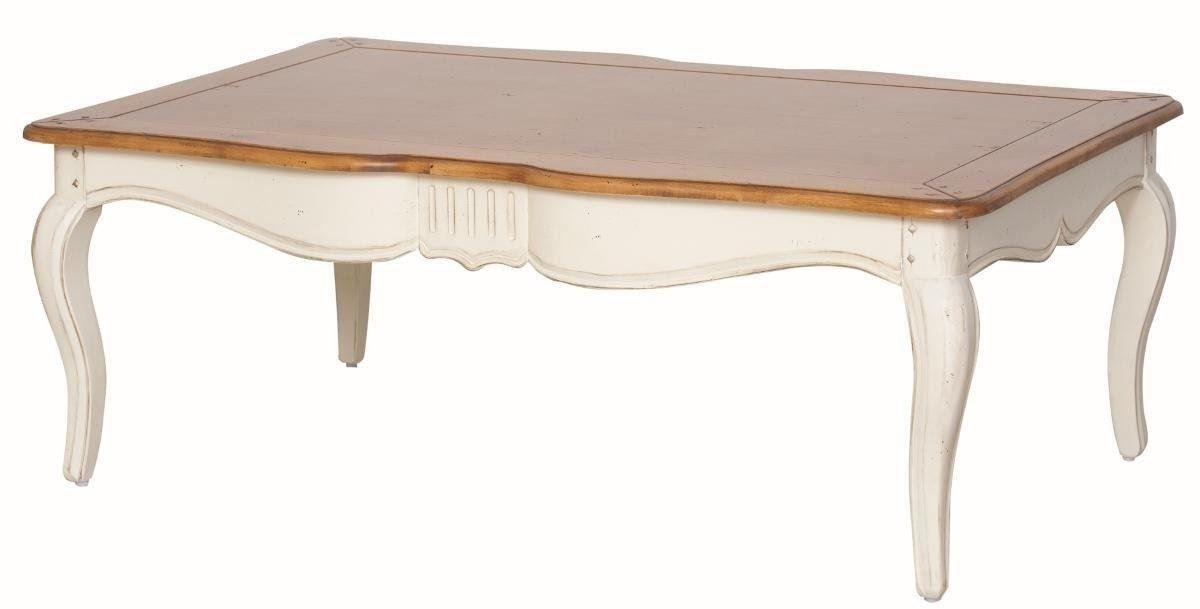 OXM Couchtische Verona Creme / Cognac 122 x 45 x 80 cm, hölzern VERONA 884