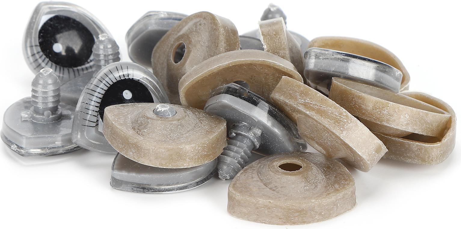 Gistuch 10 Sets Puppe Cartoon Augen Kunststoff Harz Stereoskopischen Tier Plüsch Spielzeug Herstellung Zubehör17x20MM (10 teile/beutel)