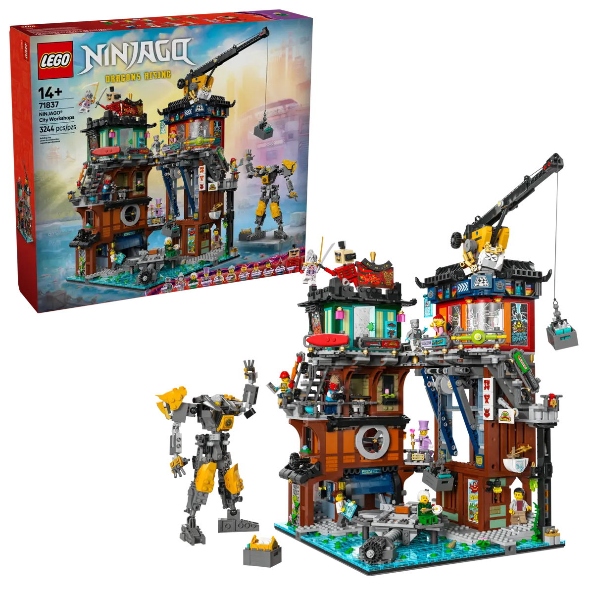 LEGO NINJAGO Dielne v ® City, Stavebnica, 14 rok / roky, Plast, 3244 kusov, 4,18 kg