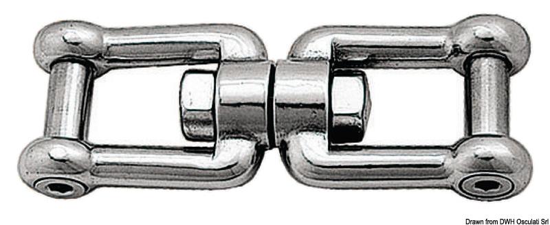 Schäkel/Schäkel Wirbel AISI 316 5 mm Osculati 01.428.99
