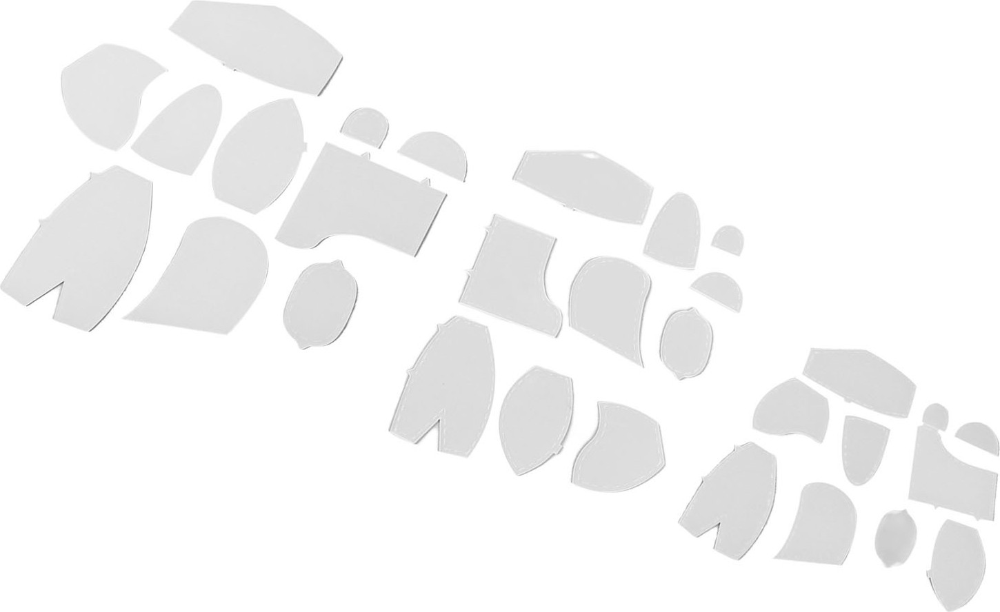 Cocosity 30 Stück Memory Bear Template Lineal Set Memory Bear Sewing Patterns Template for Beginner Sewing