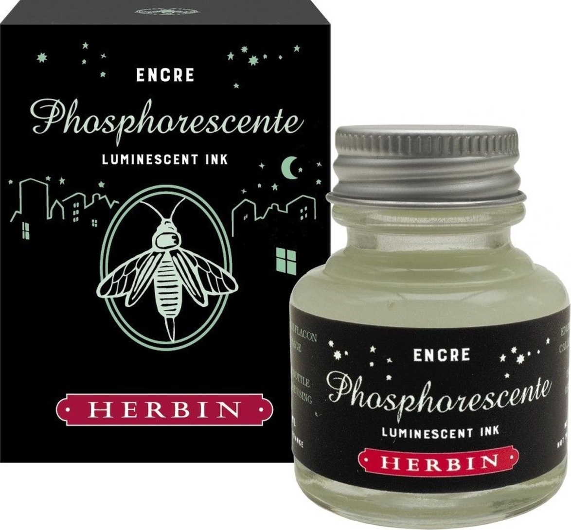Jacques Herbin 4x Phosphoreszierende Tinte 30ml - phosphoreszierend 13690T