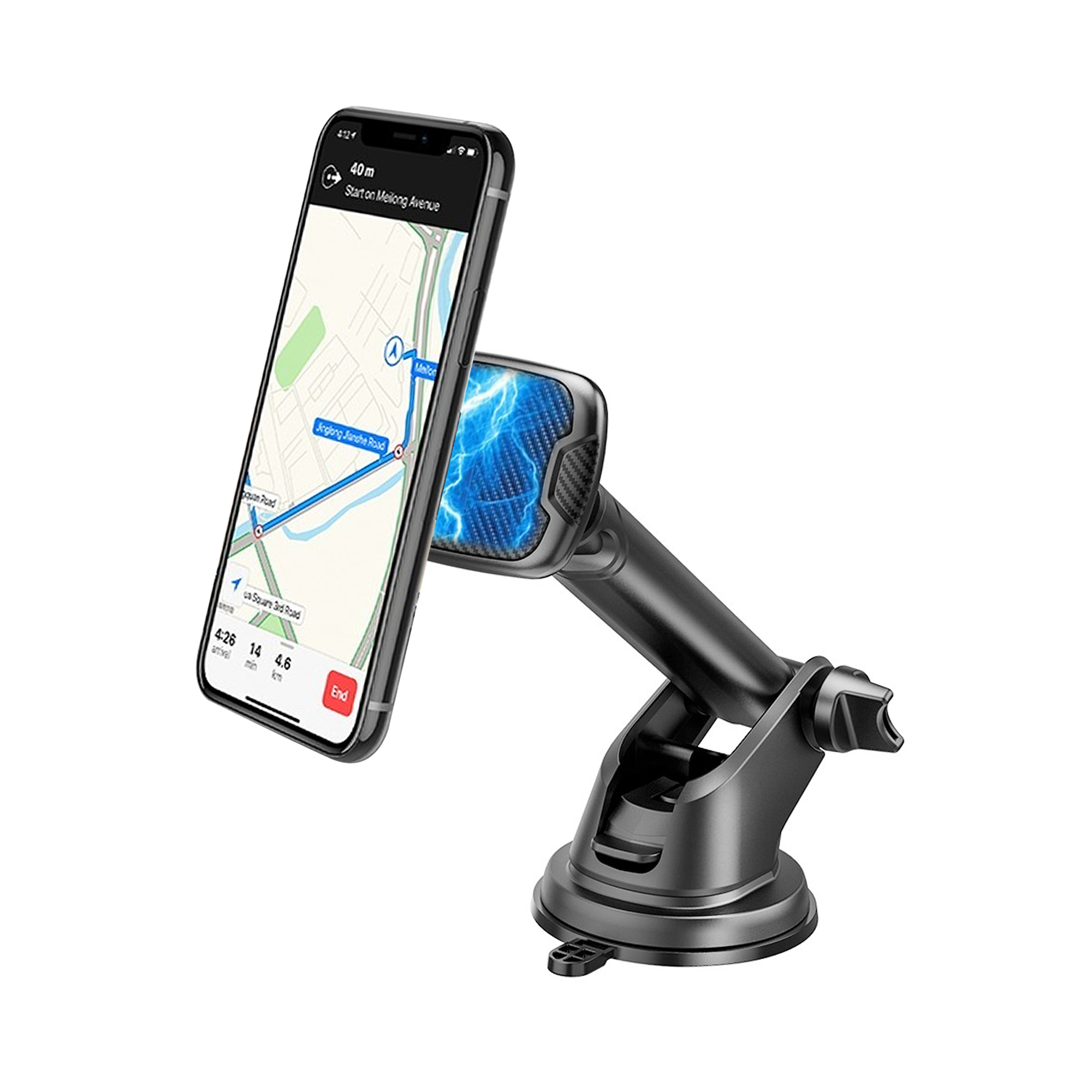 FLOVEME KFZ Handyhalterung Auto Magnet Lüftung, Universal Handyhalter Auto  Zubehör mit 5 Starke Magnet 4 Metallplatten, Kompatibel für iPhone Samsung  Huawei - Schwarz: : Elektronik & Foto