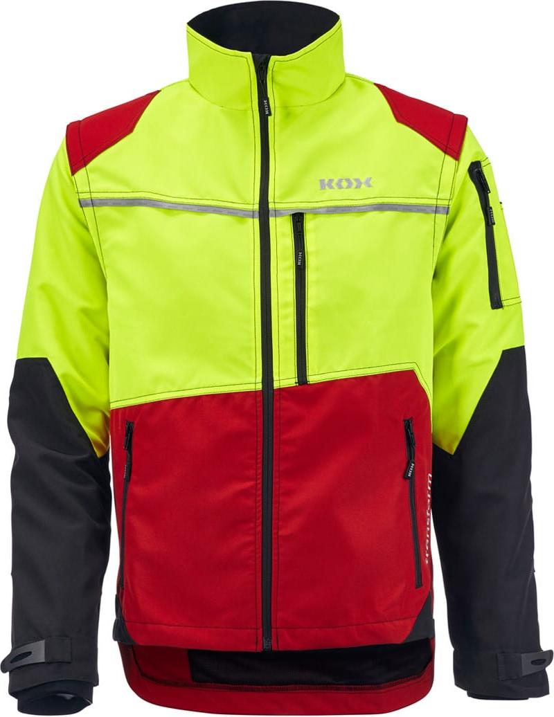 KOX Forstjacke Transform Rot/Gelb Größe 50/52