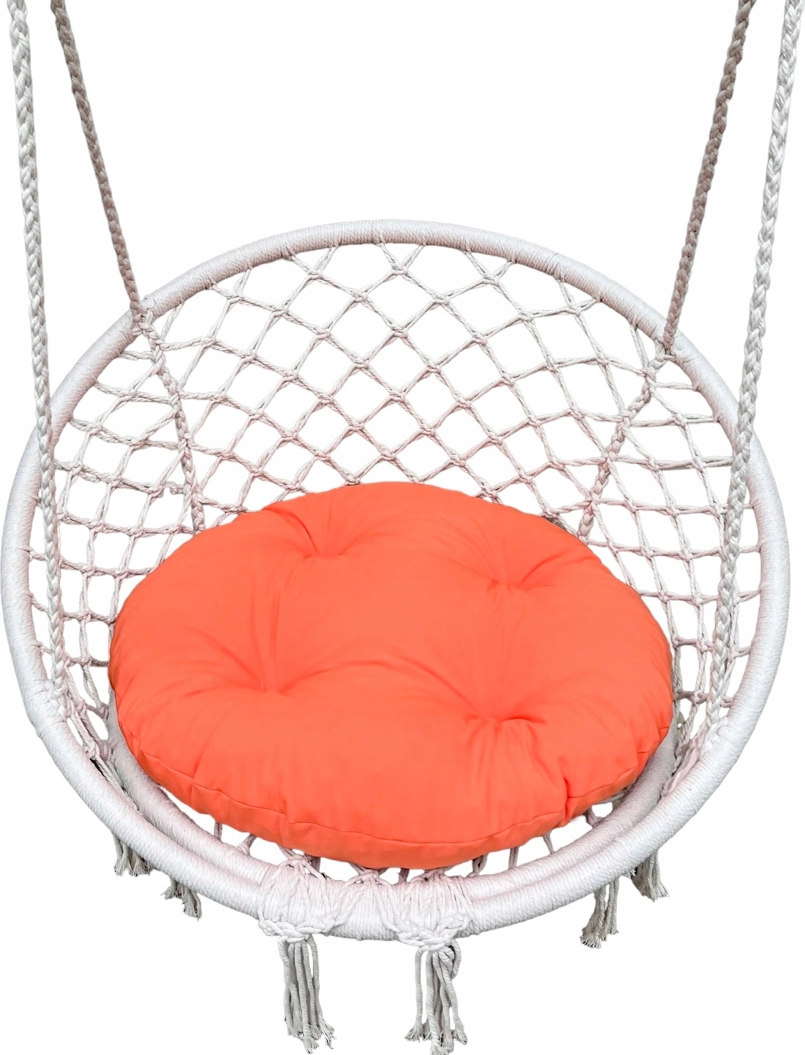 Inna KISSEN FÜR STORCHENNEST, Gartenschaukel, orange, Kissen für den Sitz einer Gartenschaukel, ein bequemes Kissen für eine Gartenschaukel