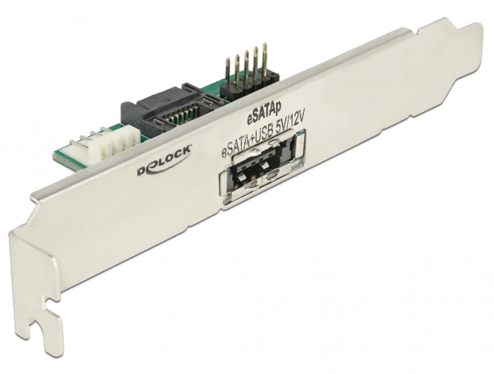 DELOCK Slotblech 1x eSATApd 5V/12V
