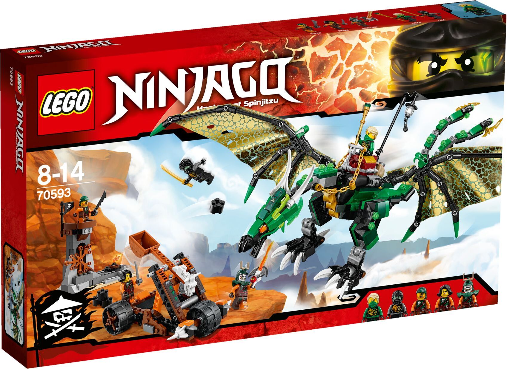 LEGO® NINJAGO Zelený energetický drak 70593