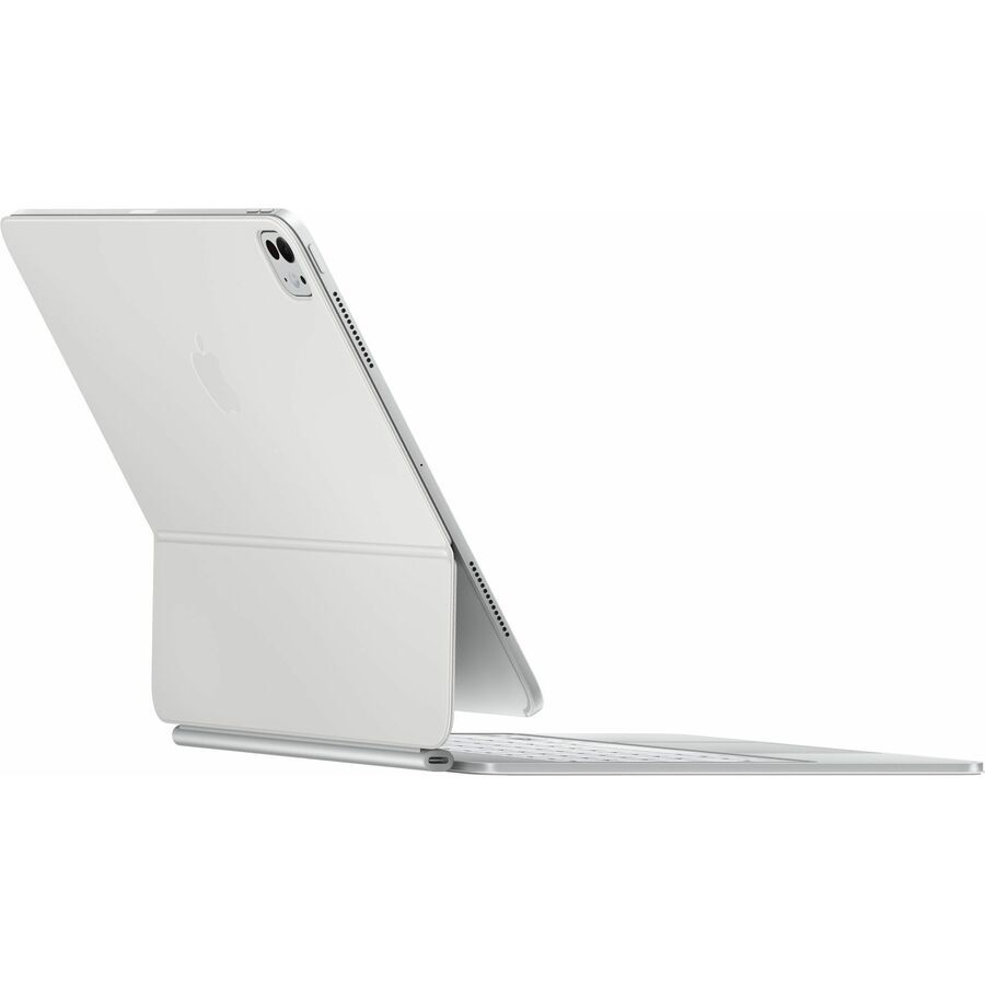 Apple Magic Keyboard für 13" iPad Pro (M4) - Schwedisch - Weiß, QWERTY, Schwedisch, Trackpad, Scherenschalter, 1 mm, Apple MWR43S/A