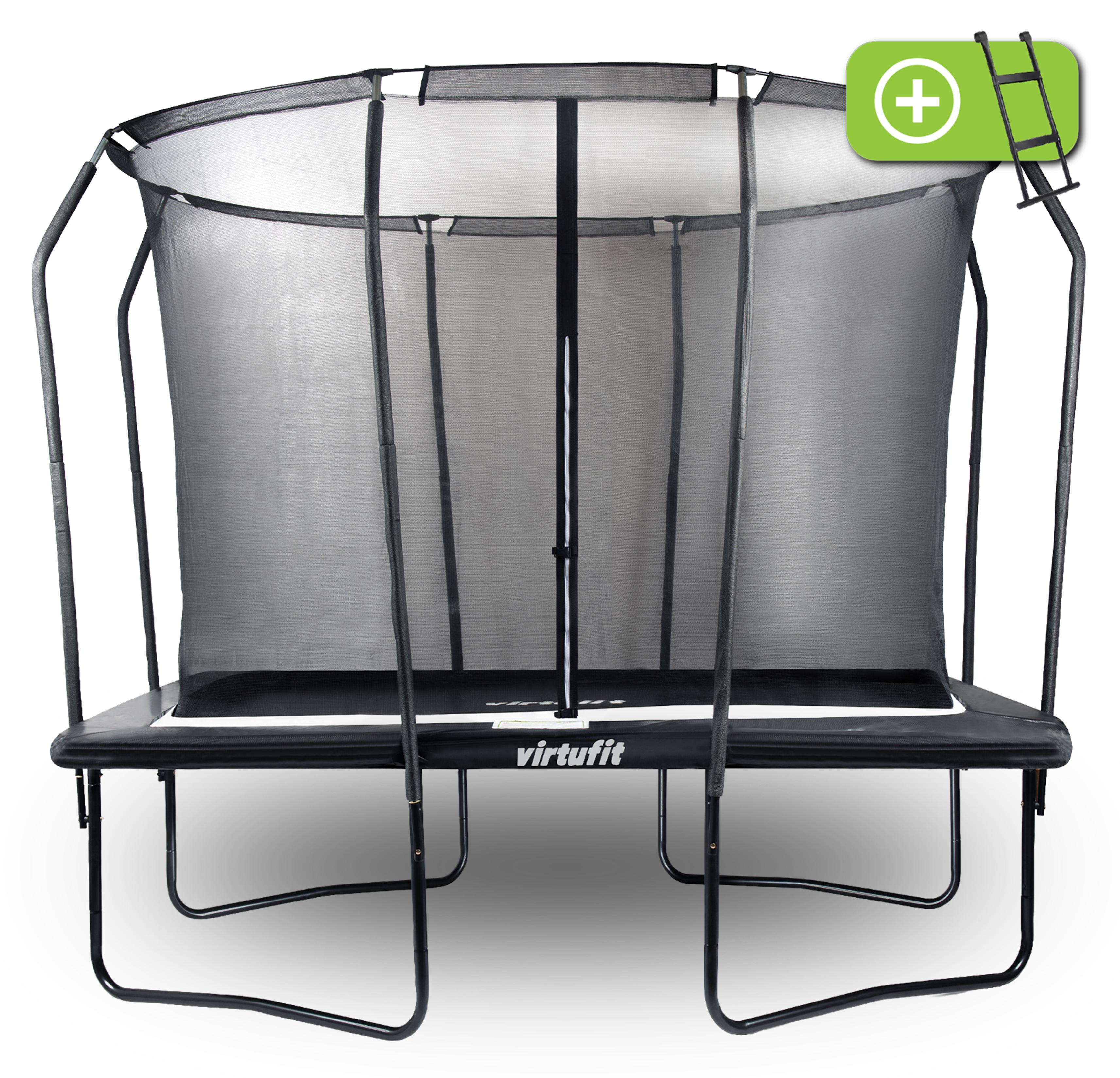 Prémiová trampolína s bezpečnostnou sieťou – obdĺžniková – 183 x 274