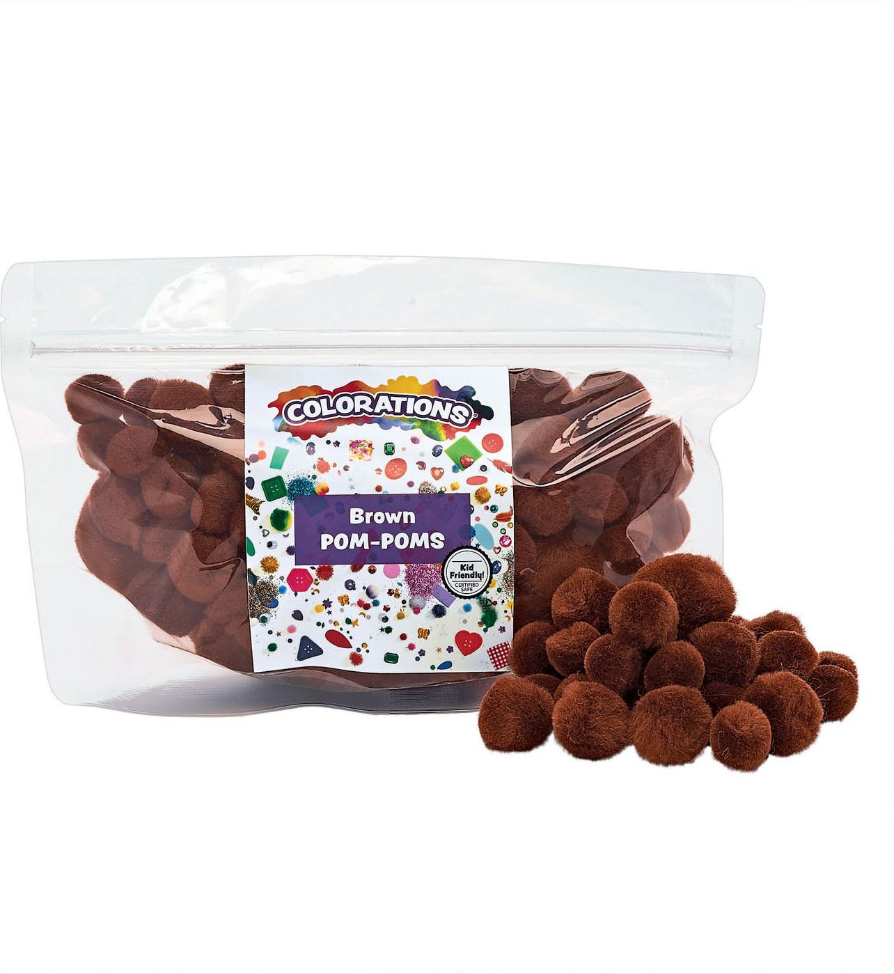 Colorations Färbungen - Pom Poms Bruin, 100.. CHPOMBR