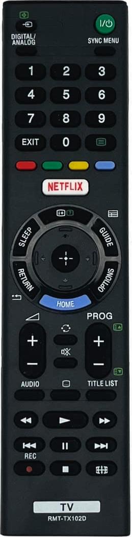 azurano Fernbedienung für SONY RMT-TX102D, 1-492-965-11 für SONY Bravia LED SmartTV, Direkttaste für Netflix RMT-TX102D, RMTTX102D, 149296511