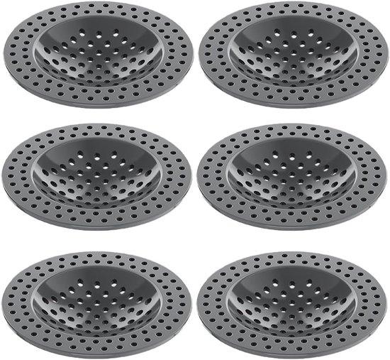OEM Kunststof gootsteenfilters 78 mm, 6 stuks, voor wastafel, badkamer, douche en keuken 2026