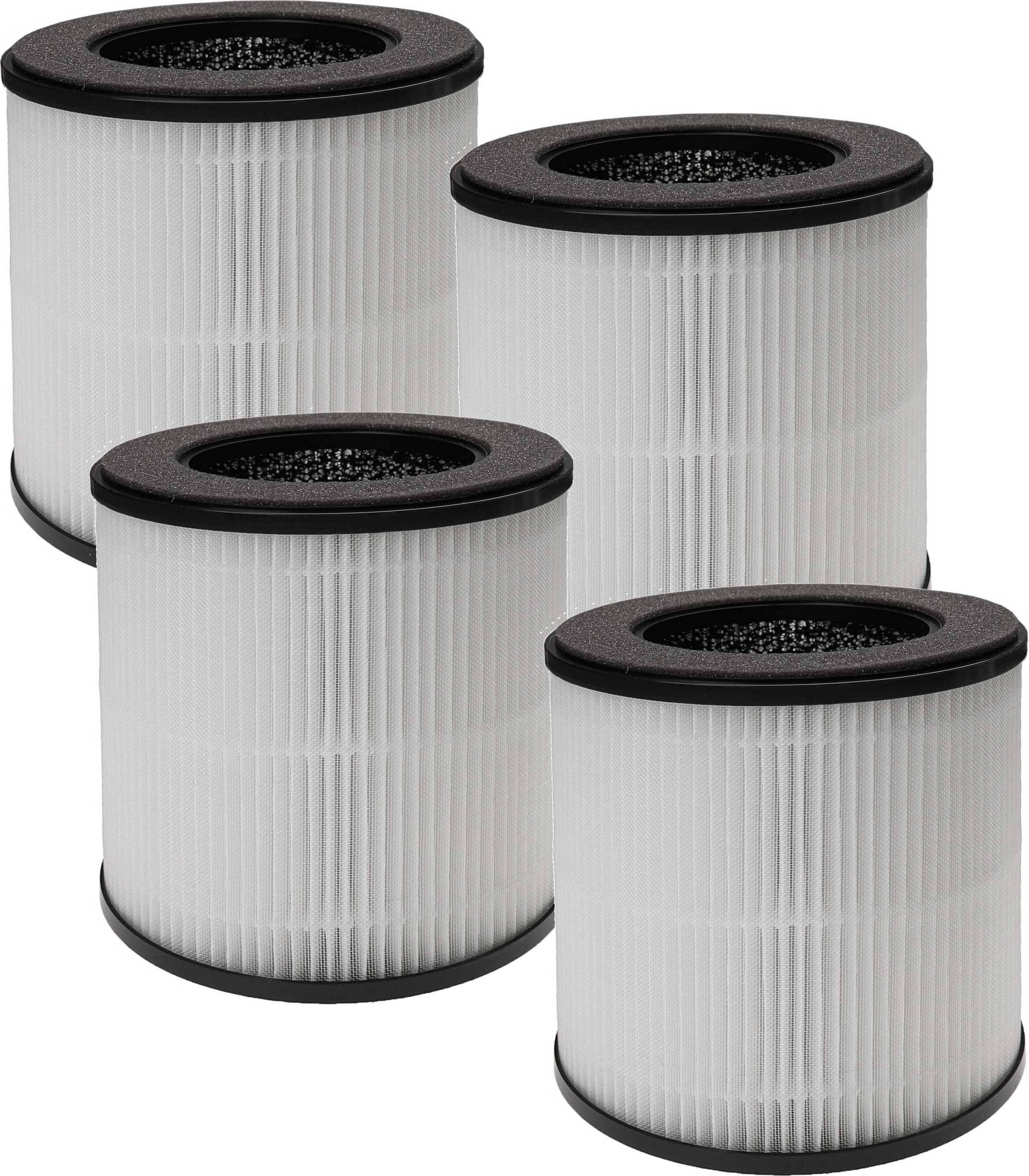 vhbw 4x Luftilter kompatibel mit DIKI B-D02H Luftreiniger - Kombifilter Vorfilter + HEPA + Aktivkohle 182018994-1