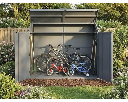 Fahrradbox Konsta für 4 Fahrräder 200 x 100 x 153 cm anthrazit