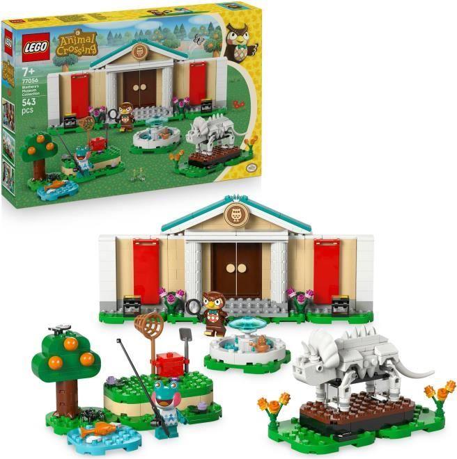 LEGO Animal Crossing Les Collections du Musée de Thibou, 543 dielov, prispôsobiteľná stavebnicová sada, zberateľské figúrky, 7+ rokov
