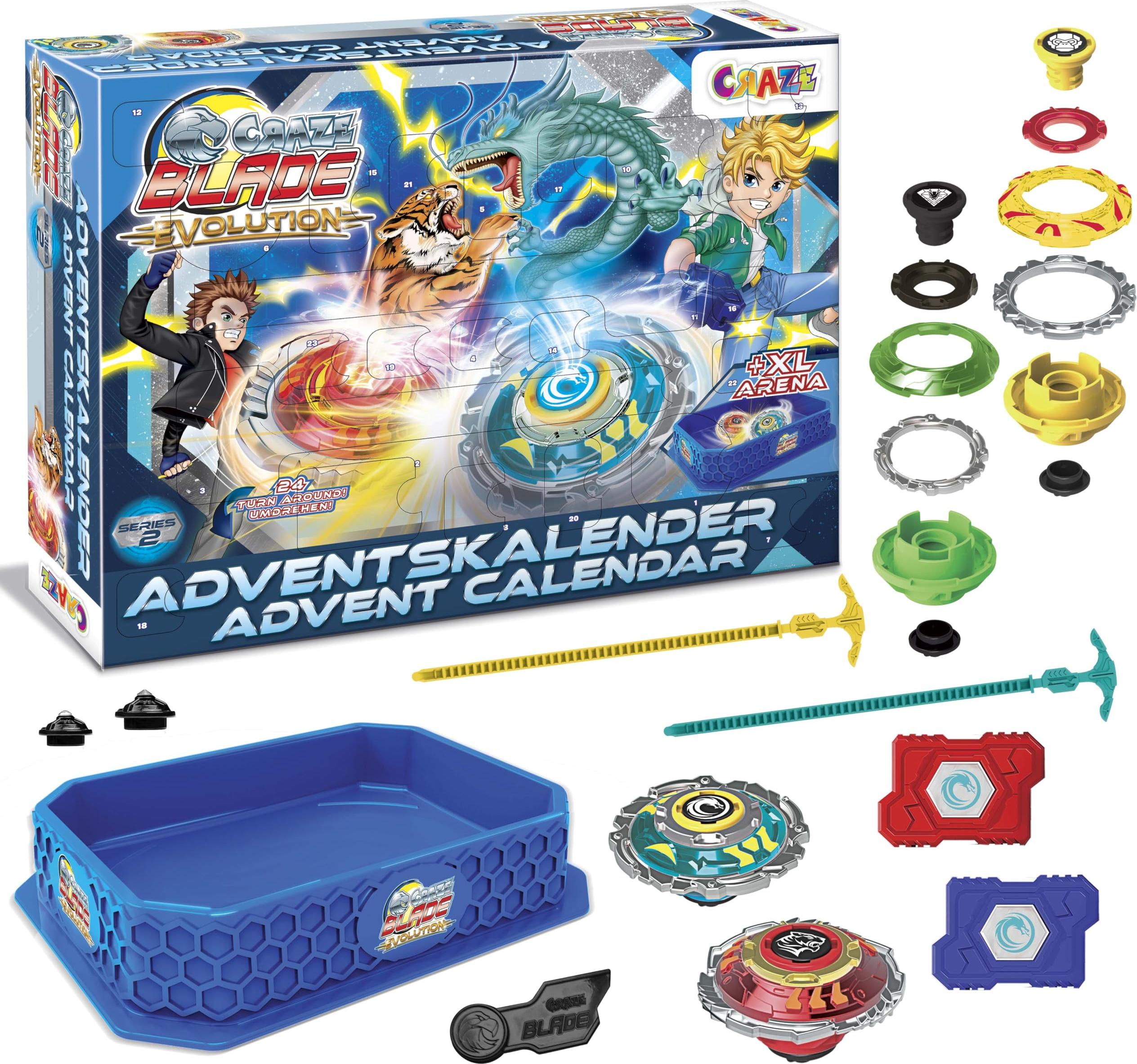 CRAZE BLADE Adventskalender – Spannendes Kampfkreisel-Spielzeug für Kinder 41512