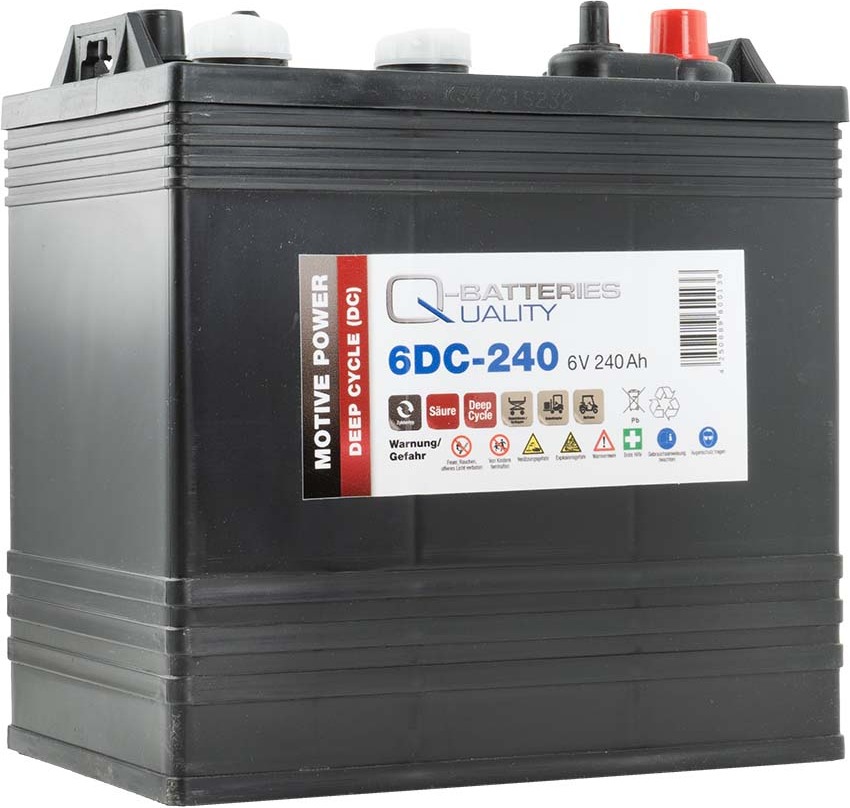 Quality-Batteries Q-Batteries 6DC-240 6V 240Ah Deep Cycle Traktionsbatterie