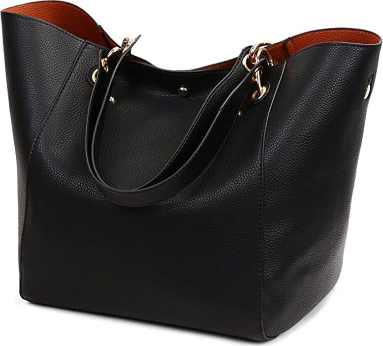 odsellingaaa Damen Tasche Einkaufstasche Kunstleder Handtasche Schultertasche