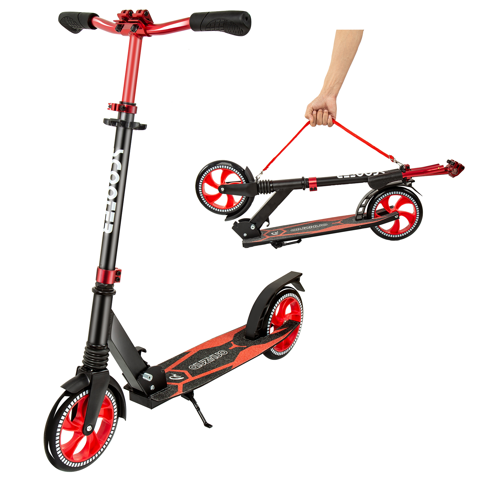 Scooter Cityroller Kinderroller große Räder 200mm Tretroller Roller ABEC-7 