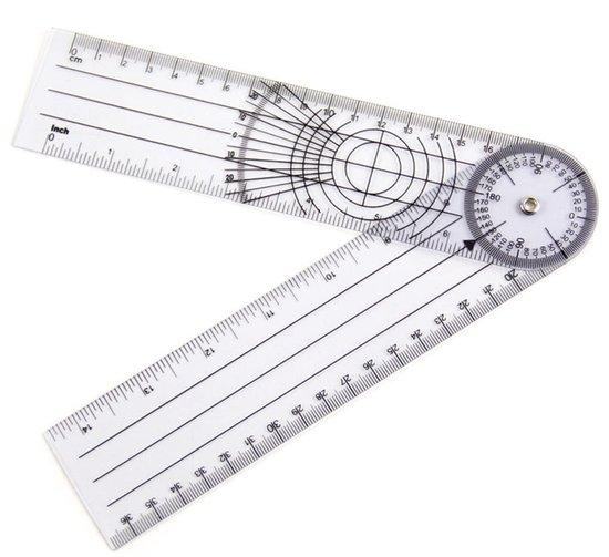 OEM Medizinischer Goniometer - Kunststoff - 21,5 x 5 cm - Medizinische Linie - Detaillierte Skala 2026