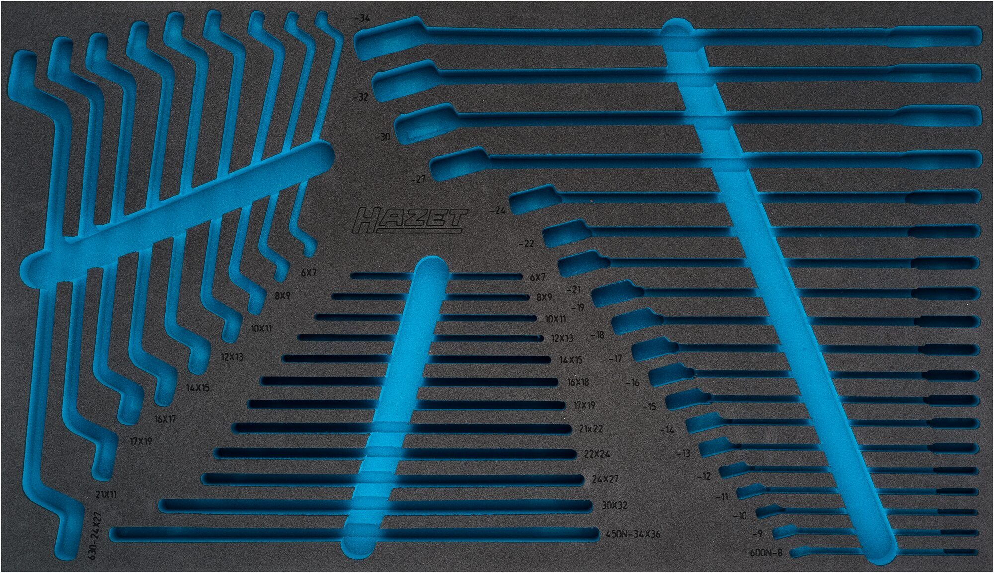 Hazet 2-Komponenten Weichschaum-Einlage für Art.Nr. 163-478/40, 4/3+ (691 x 392 mm) 163-478L