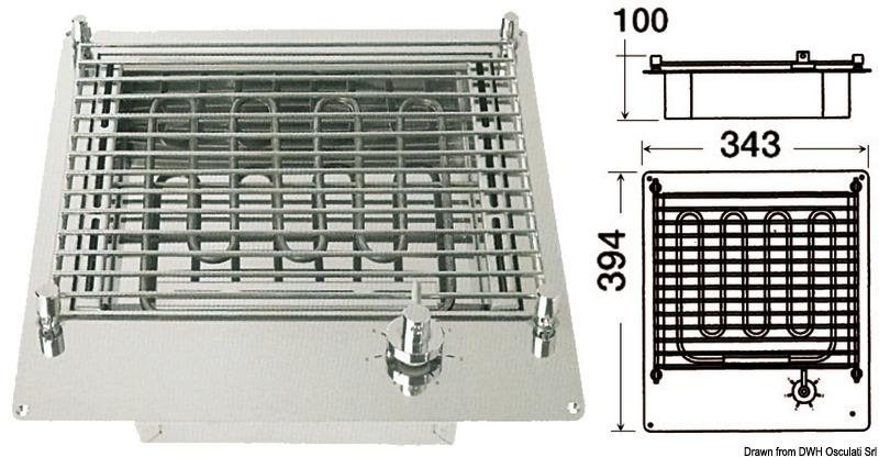 Elektrický gril na ploché povrchy, kompaktný, 1 ks