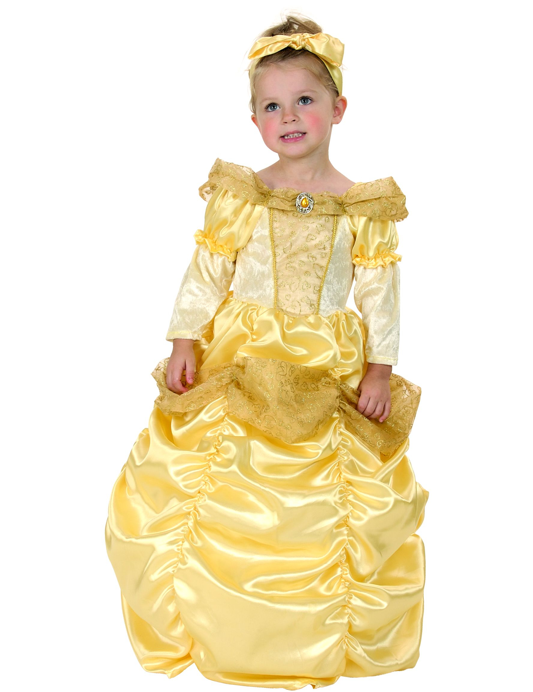 Belle für Karneval Prinzessinen-Kleid Bella Halloween Kindergeburtstag