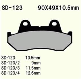 Vesrah Vd-123/4 Bremsbeläge