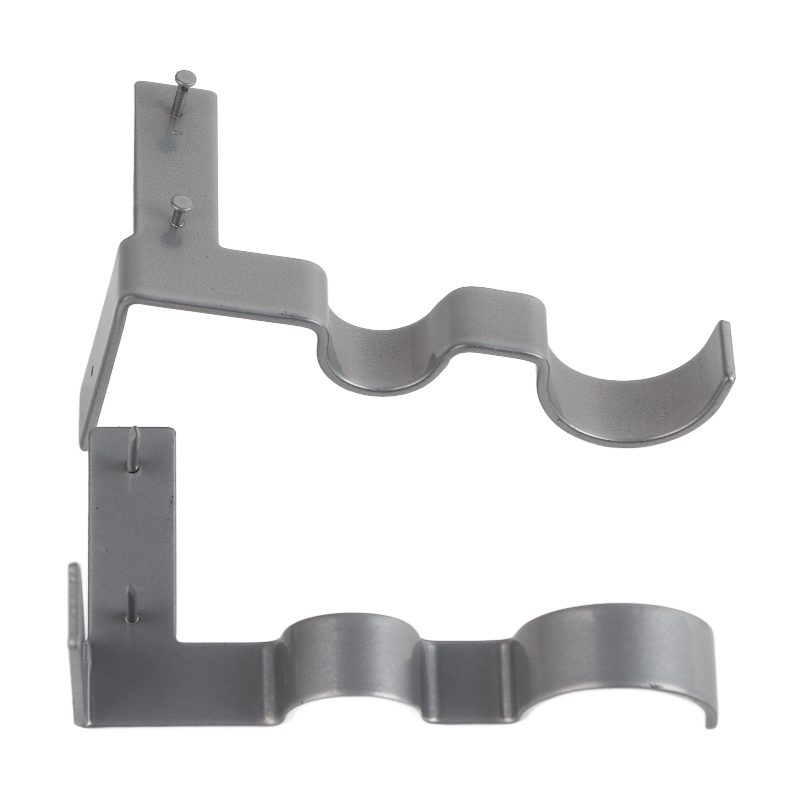 Cocosity Doppelte Gardinenstangenhalterung,Gardinenstangenhaken,Vintage Gardinenstangenhalter,Doppelte Stangenhalter,Gardinenstangenhalter,Gardinenstangenhalter für Gardinenstange