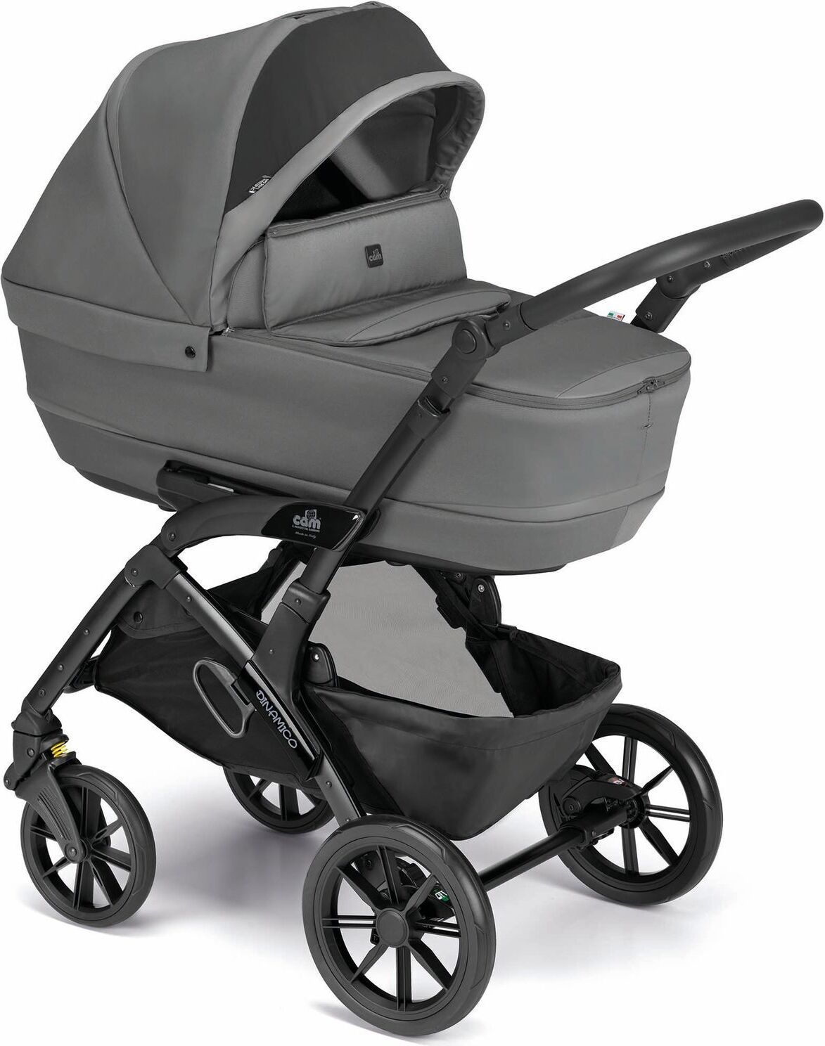 Kinderwagen Dinamico Rover Kombi 3 in 1 | Anthrazit | inkl. Babyschale