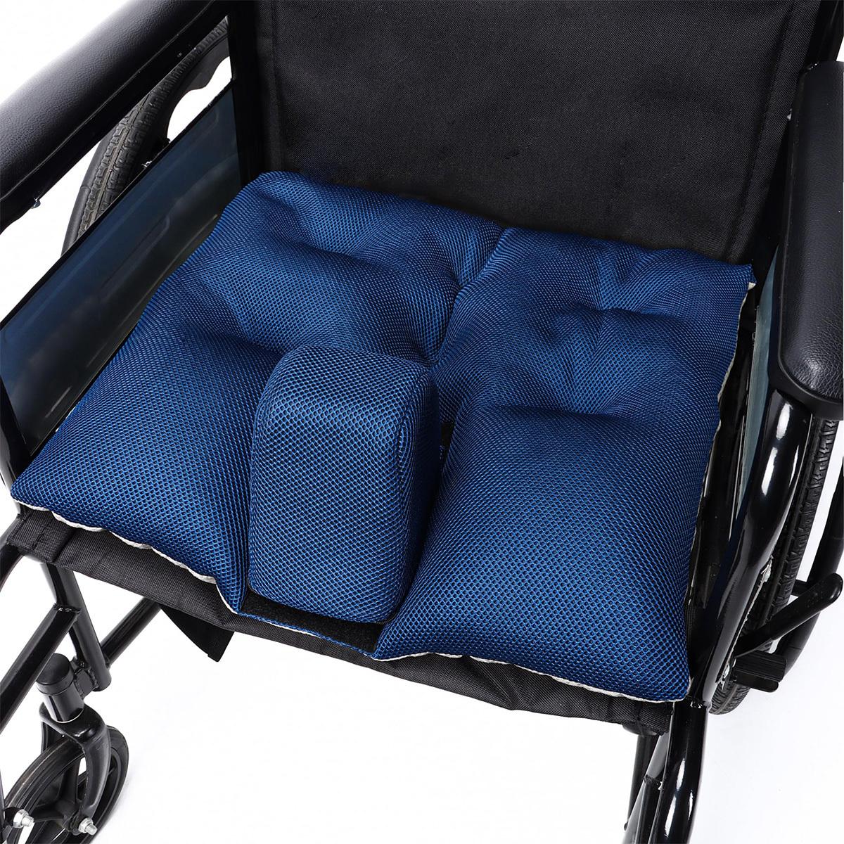 MEIYOU Ergonomisches Keilkissen mit Sicherheitsgurten, rutschfest, 45×45 cm, Entlastung für Senioren, Sturzprävention und Sitzkomfort KAUF-VIST-HB1968-015